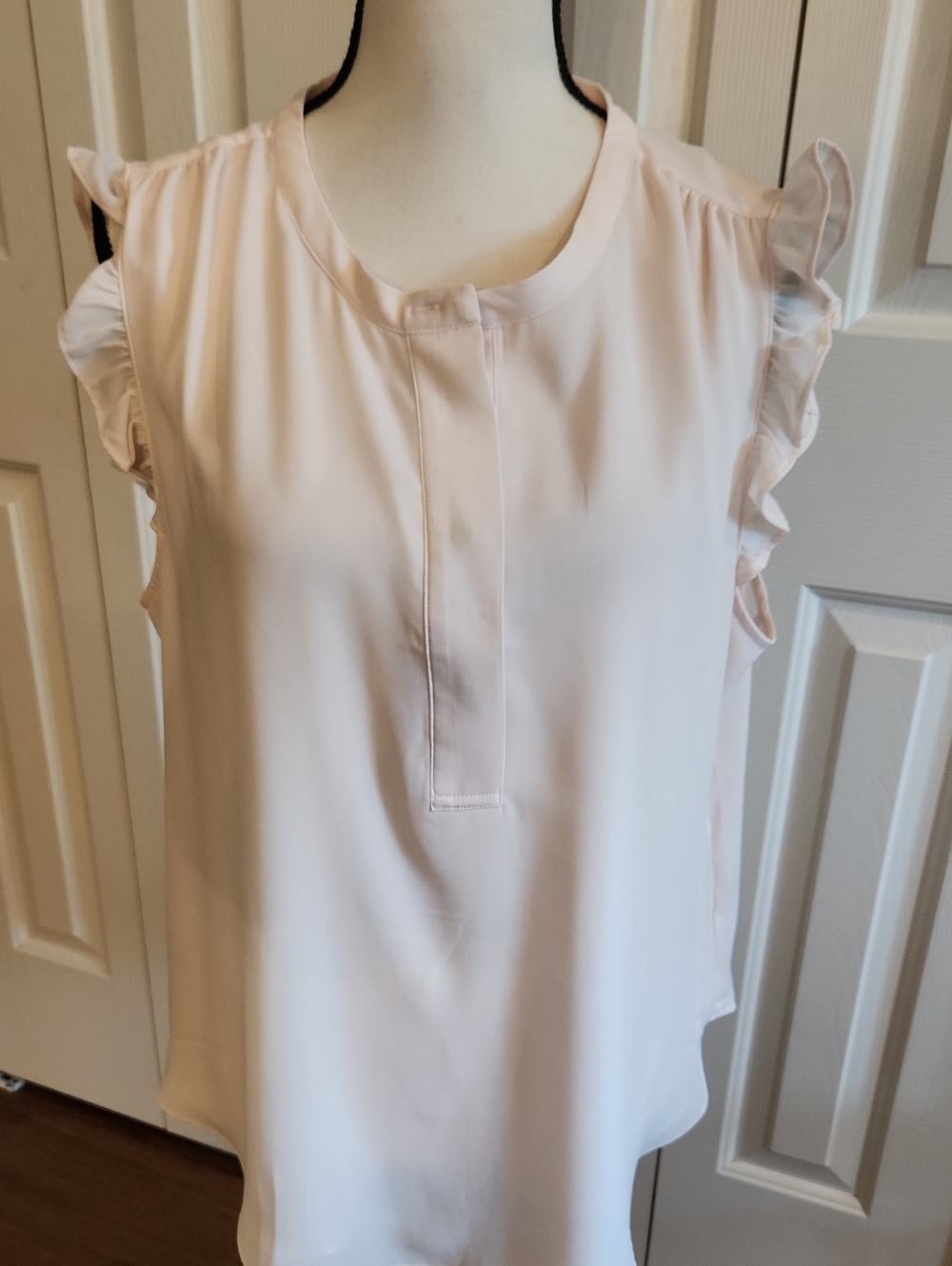 DKNY Light Pink Ruffle Sleeve Camisole